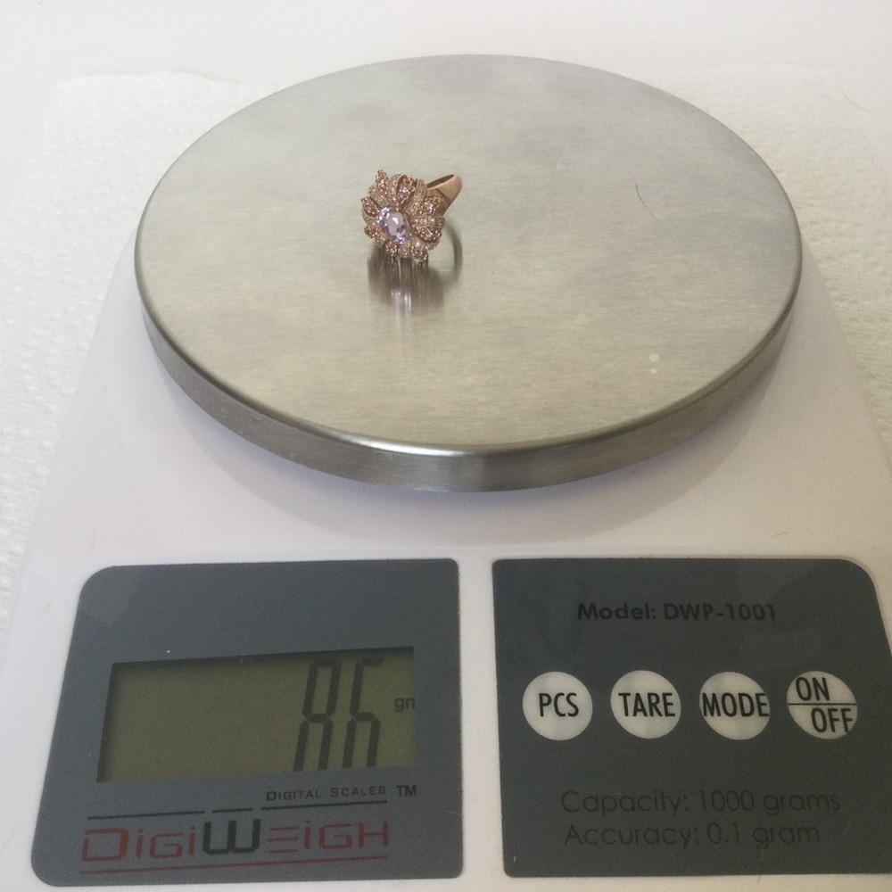 14k ROSE GOLD KUNZITE RING - Picture 5 of 6